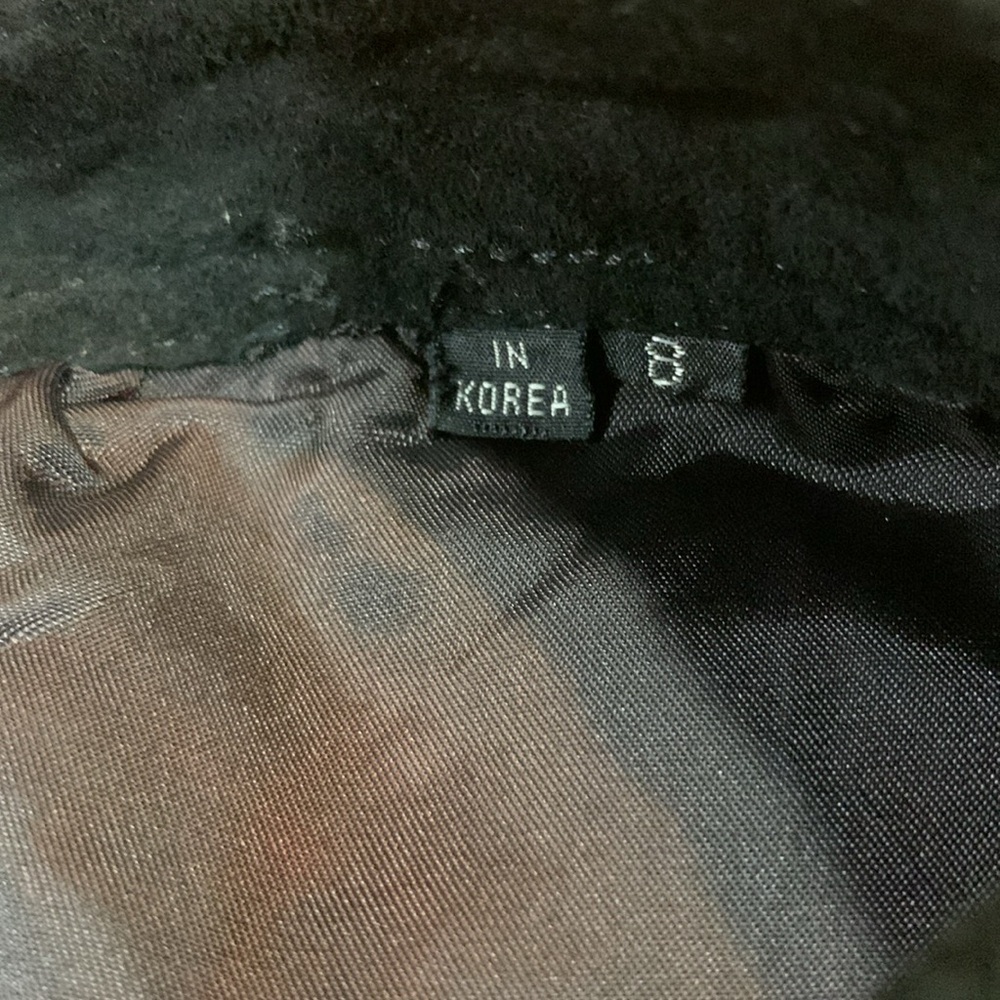Vintage Black Suede 100 % Leather Pants Woman’s 5 Pocket Style Size 0/2 XS/Small - Picture 8 of 16